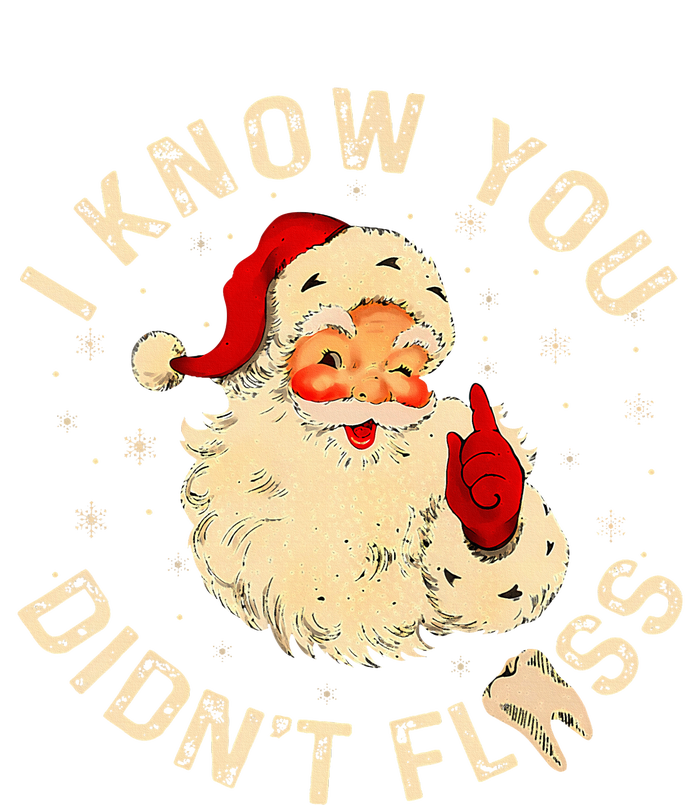 Dental Christmas Funny Santa Saying I Know You DidnT Floss 16 in Basic Backpack