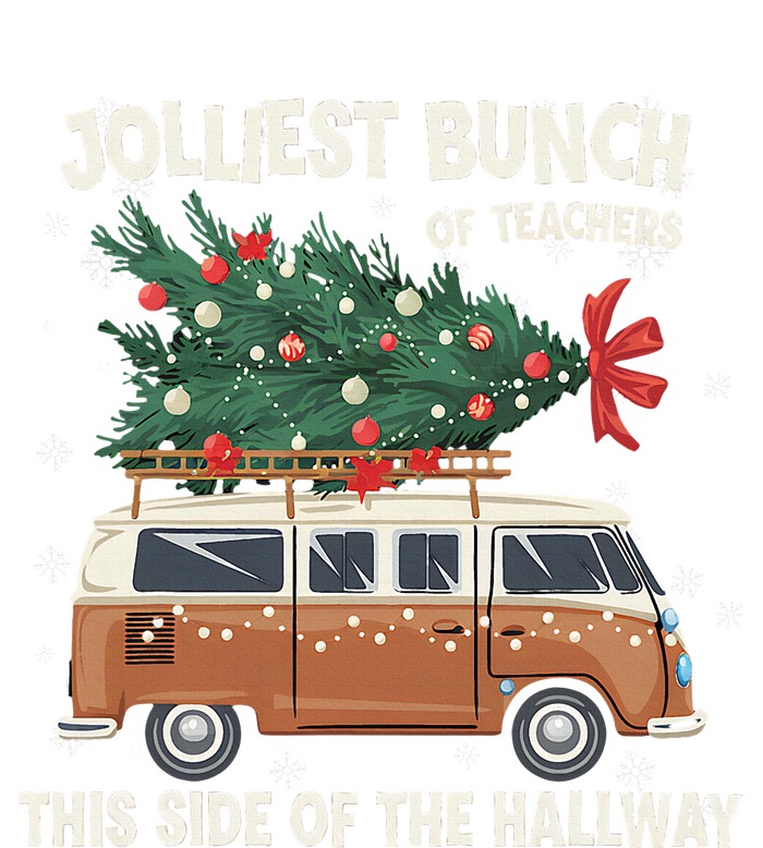 Jolliest Bunch Of Teachers This Side Of The Hallway Women's Racerback Cropped Tank