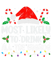 Most Likely To Drink All The Eggnog Christmas Eggnog Family Sustainable Beanie