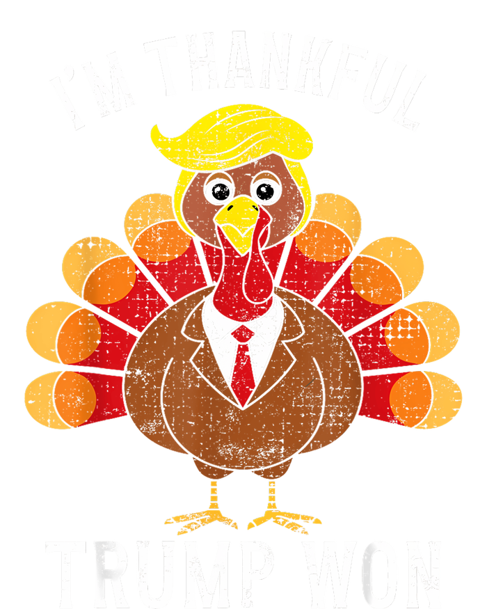 Funny IM Thankful Trump Won Took America Back Thanksgiving T-Shirt