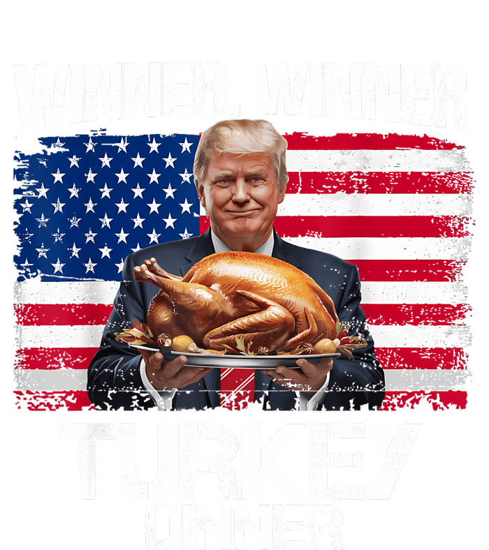 Humor Funny Trump Winner Winner Turkey Dinner Thanksgiving Sustainable Bucket Hat