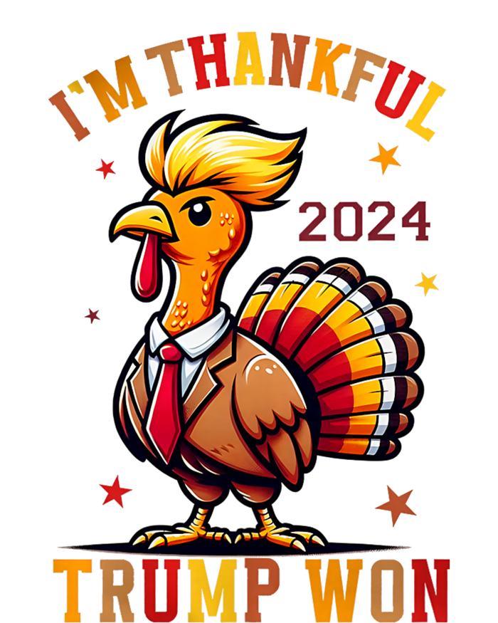 IM Thankful Trump Won 2024 Took American Back Thanksgiving Hooded Wearable Blanket