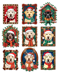 Labrador Retriever Vintage Christmas Pajama Funny Dog Lovers Button