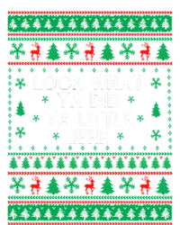 Look What Ya Did Ya Little Jerk Ugly Christmas Women's Racerback Tank