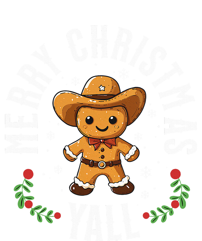 Merry Christmas Yall Gingerbread Cowboy Howdy Western Xmas Ceramic Star Ornament