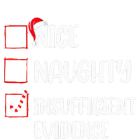 Christmas Nice Naughty Insufficient Evidence Santa Bumper Sticker