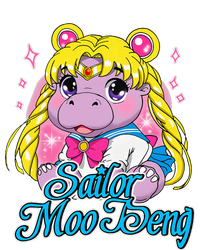 Sailor Moo Deng Funny Hippo Moo Deng Cute Magnet