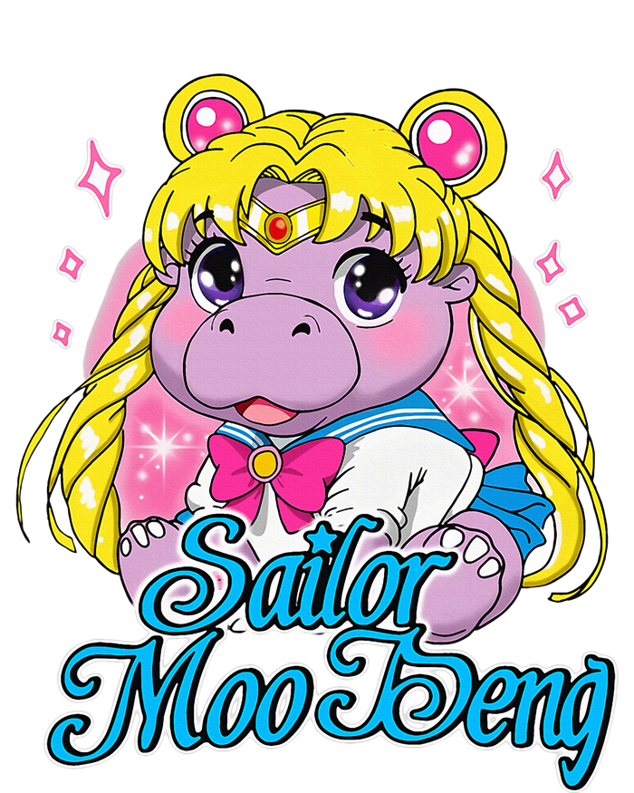 Sailor Moo Deng Funny Hippo Moo Deng Cute Magnet