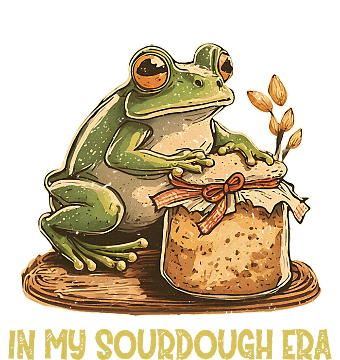 In My Sourdough Era Funny Frog Baking Bread Women's Tri-Blend 3/4-Sleeve Raglan Shirt