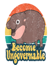 Become Ungovernable Moo Deng Humor Cute Baby Hippo Joke Baby Bodysuit