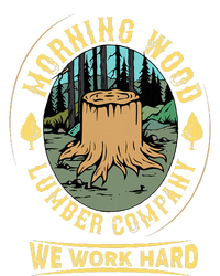 Morning W.O.O.D Lumber Company Funny Camping Carpenter Women's Tri-Blend 3/4-Sleeve Raglan Shirt