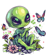 Cute Alien Girl With Flowers I Alien T-Shirt