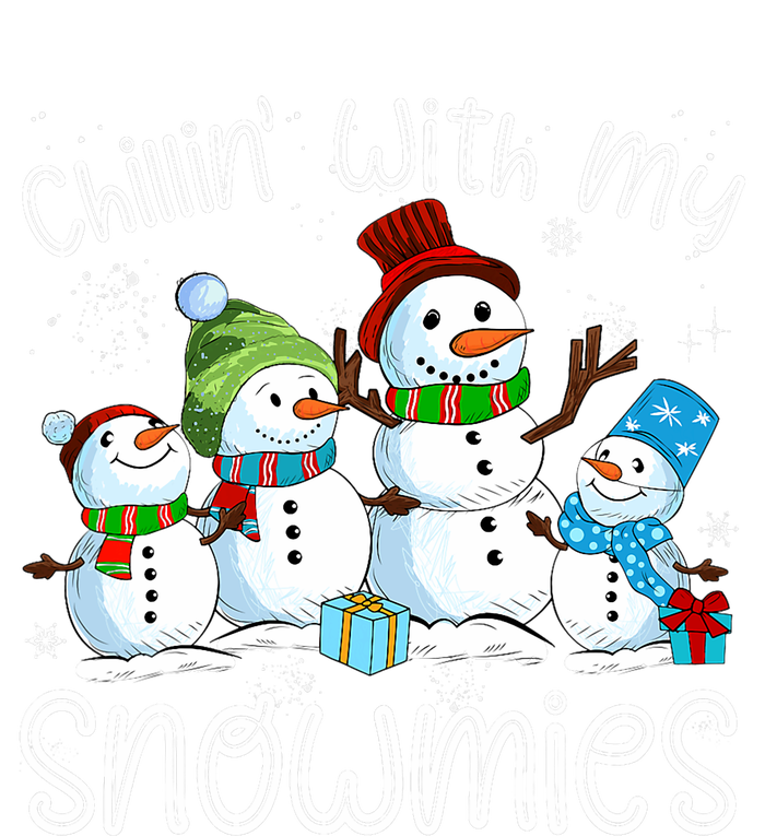 Chillin With My Snowmies Ugly Snowman Christmas T-Shirt