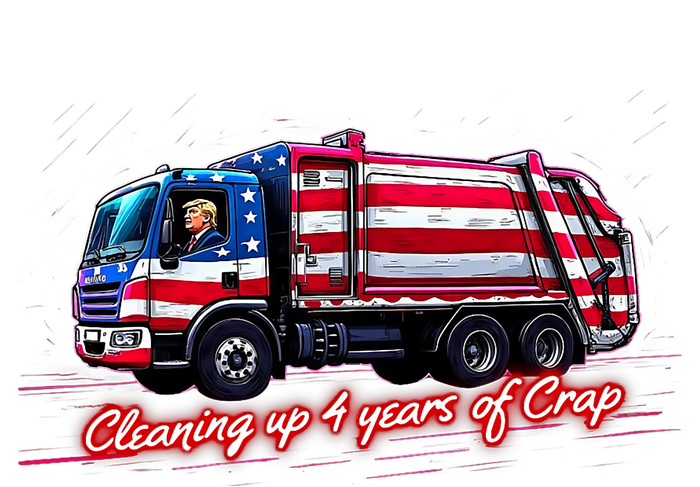 Cleaning Up 4 Year Of Crap Funny Trump Garbage America Flag Legacy Cool Fit Booney Bucket Hat