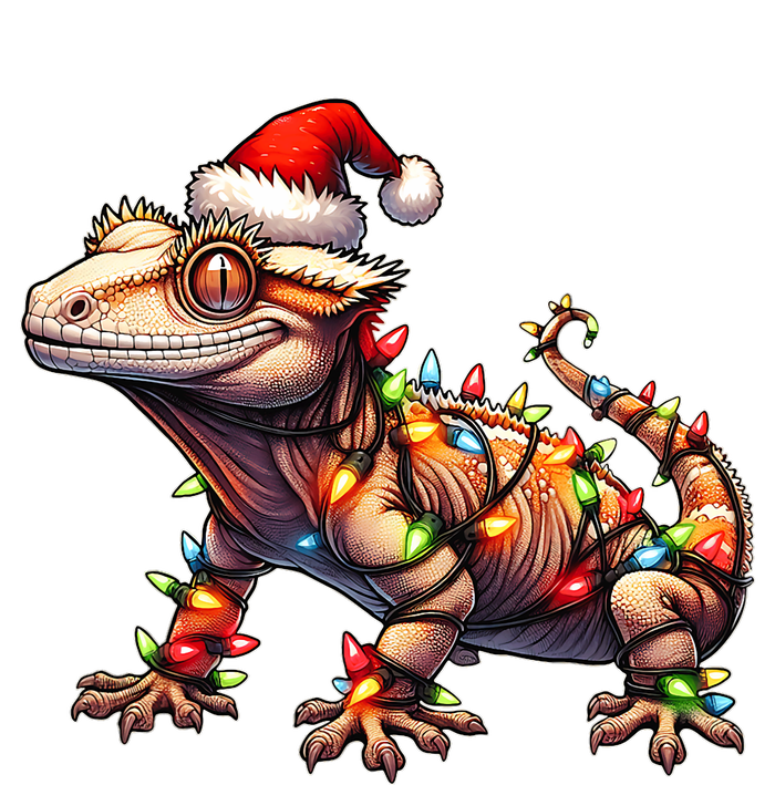 Crested Gecko Lizard Christmas Hat Xmas Toddler Fine Jersey T-Shirt