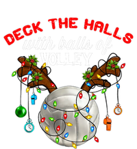 Deck The Halls With Balls Of Volley Christmas Volleyball Womens California Wash Sweatshirt