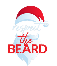 Respect The Beard Funny Santa Claus Christmas Canvas