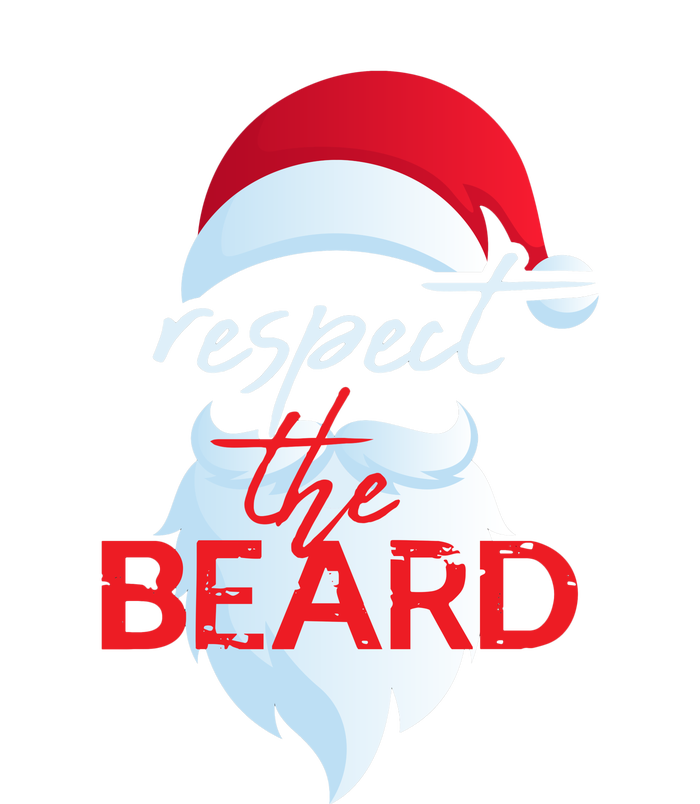 Respect The Beard Funny Santa Claus Christmas Canvas