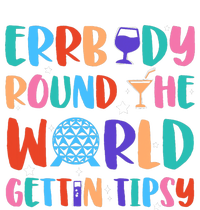 Errbody Round The World Gettin Tipsy Food And Wine Festival Women's Racerback Tank