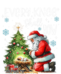 Every Knee Shall Bow Santa Christmas Nativity Scene Xmas Tall Hoodie