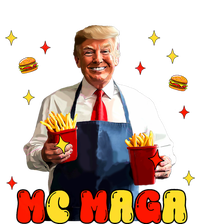 Funny Trump Mc Maga Fries Fast Food Cooling Performance Long Sleeve Crew