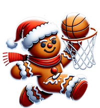 Gingerbread Man Playing Basketball Christmas Xmas Cooling Performance Crew T-Shirt