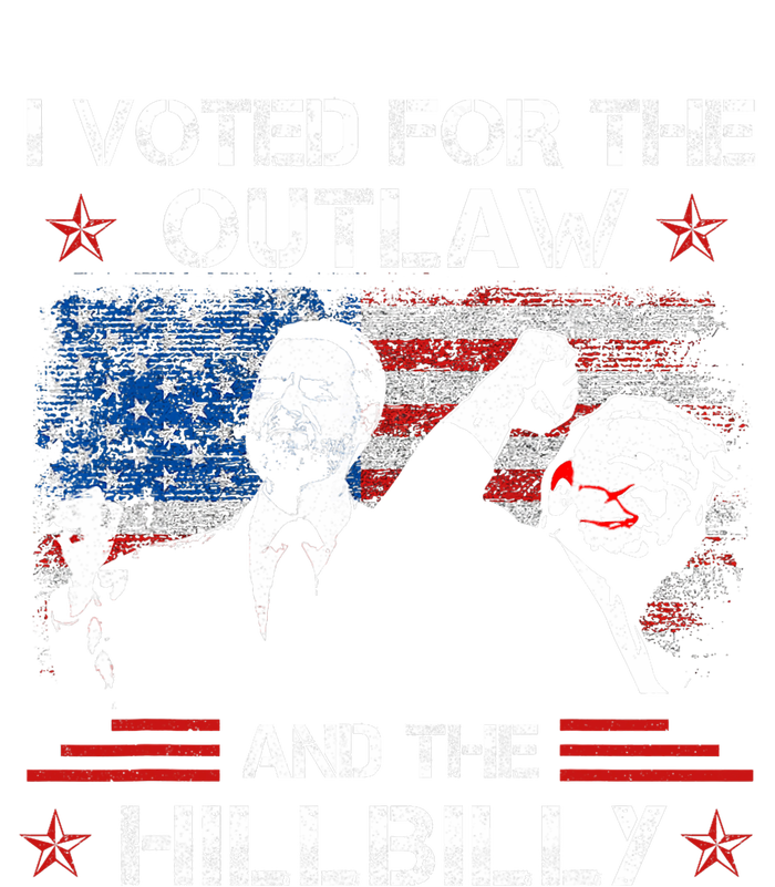 I Voted For The Outlaw And The Hillbilly Trump Vance 2024 T-Shirt