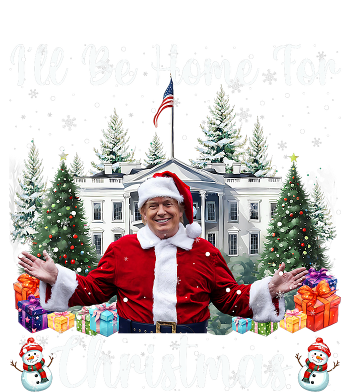 ILl Be Home For Christmas Funny Santa Claus Trump 2024 T-Shirt