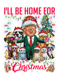 ILl Be Home For Christmas Funny Trump Pets Dog Cat Xmas Toddler Fine Jersey T-Shirt