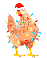 Chicken Christmas Lights Farm Animal Funny Xmas Hoodie