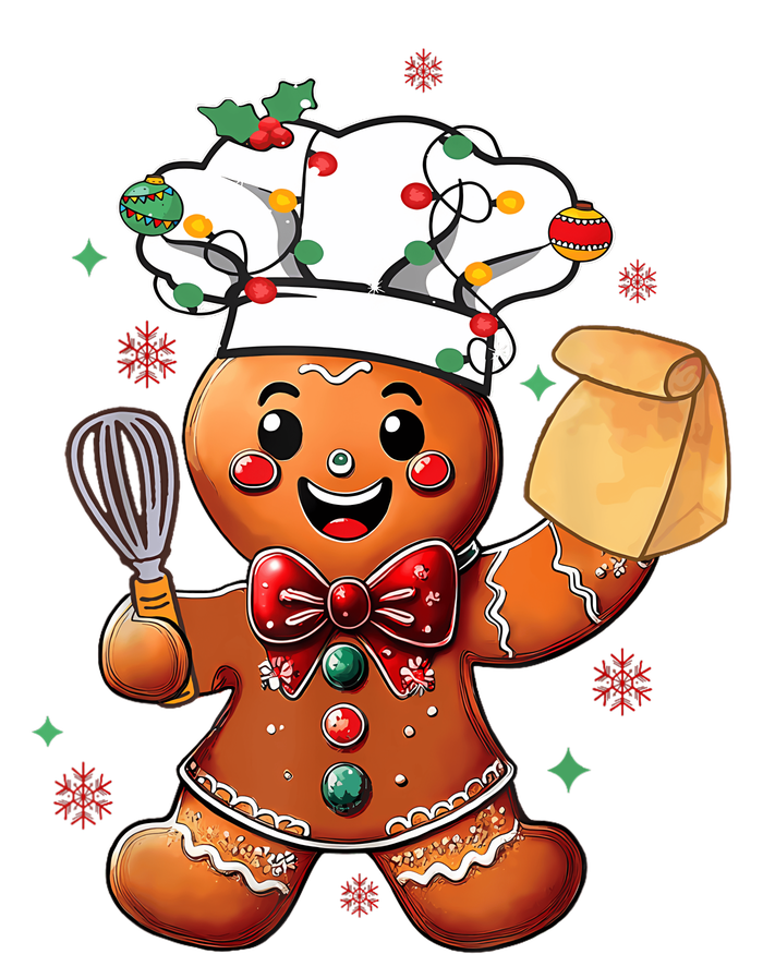 Cute Gingerbread Man Baker Funny Christmas Chef Bake Cookies T-Shirt