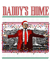 Funny DaddyS Home Trump Ugly Christmas Sweater Xmas Pajamas Womens Cotton Relaxed Long Sleeve T-Shirt