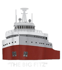 Edmund Fitzgerald Big Fitz Nautical High Crown Mesh Back Trucker Hat