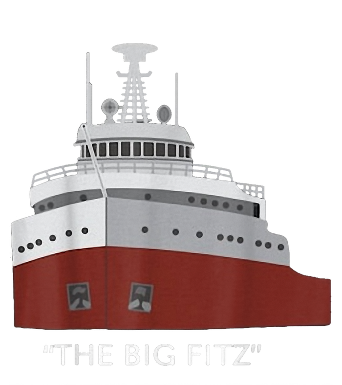 Edmund Fitzgerald Big Fitz Nautical High Crown Mesh Back Trucker Hat