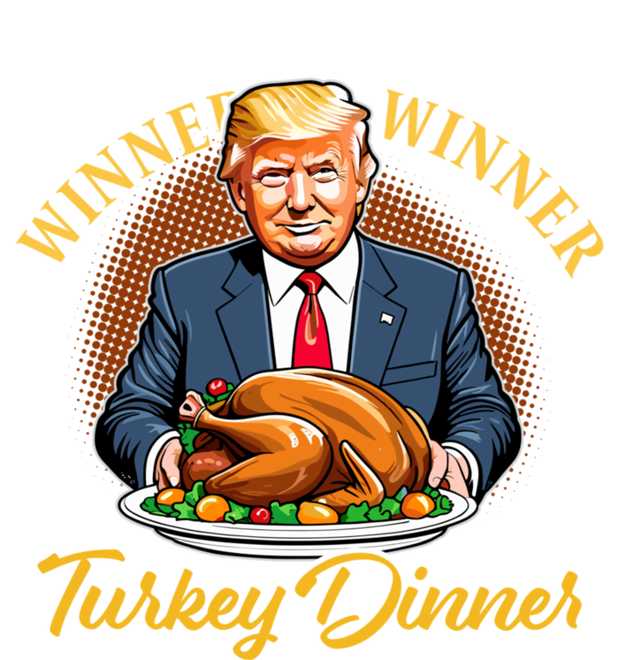 Humor Funny Trump Winner Winner Turkey Dinner Thanksgiving PosiCharge RacerMesh Polo