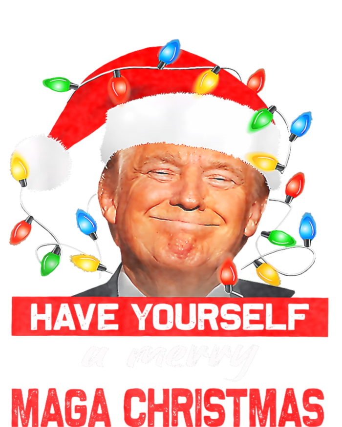 Funny Santa Trump Have Yourself A Merry Maga Christmas Xmas PosiCharge Competitor Tank