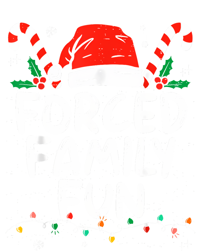 Forced Family Fun Sarcastic Christmas Funny Women's Strappy Tank