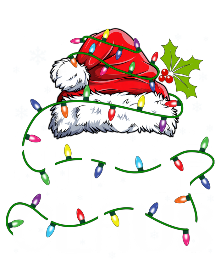 Auntie Claus Christmas Lights Pajama Family Matching Womens Cotton Relaxed Long Sleeve T-Shirt