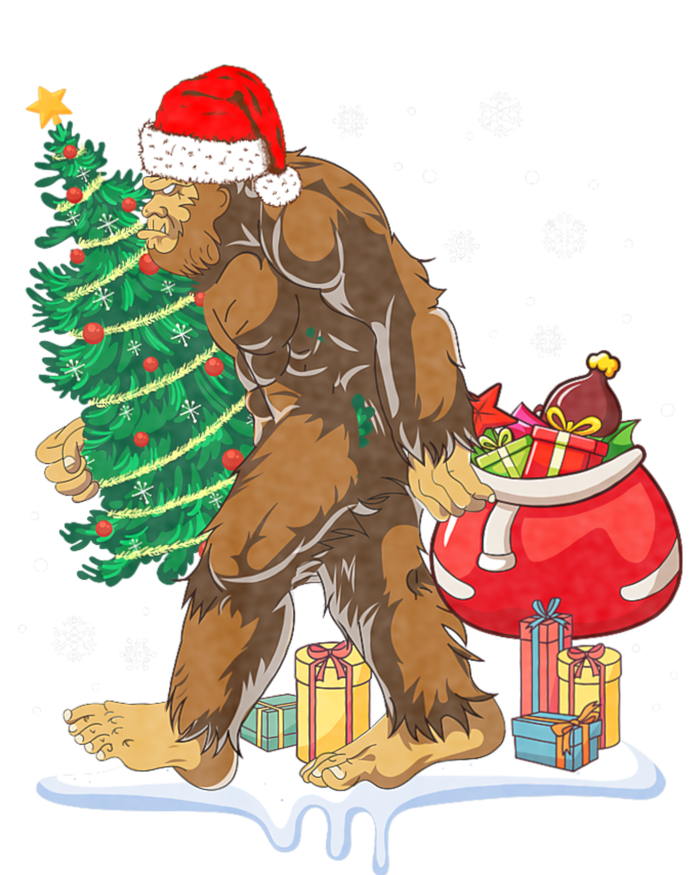 Bigfoot Christmas Tree Lights Xmas Sasquatch Lovers T-Shirt