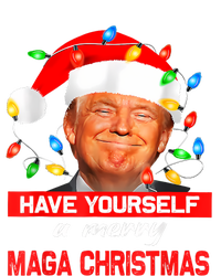 Funny Santa Trump Have Yourself A Merry Maga Christmas Xmas T-Shirt