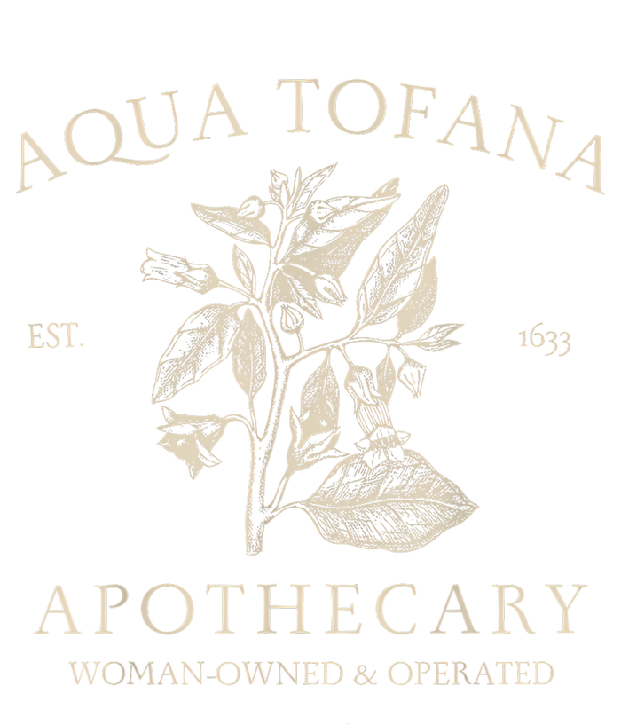 Funny Feminist Aqua Tofana Apothecary Vintage Design T-Shirt