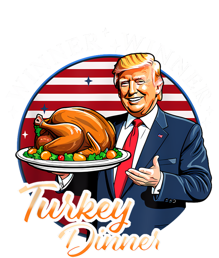 Humor Funny Trump Winner Winner Turkey Dinner Thanksgiving Tie Dye Hoodie