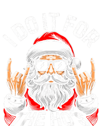 I Do It For The Hos Funny Inappropriate Christmas Santa Poster