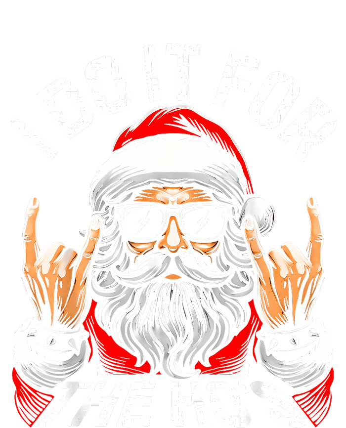 I Do It For The Hos Funny Inappropriate Christmas Santa Poster