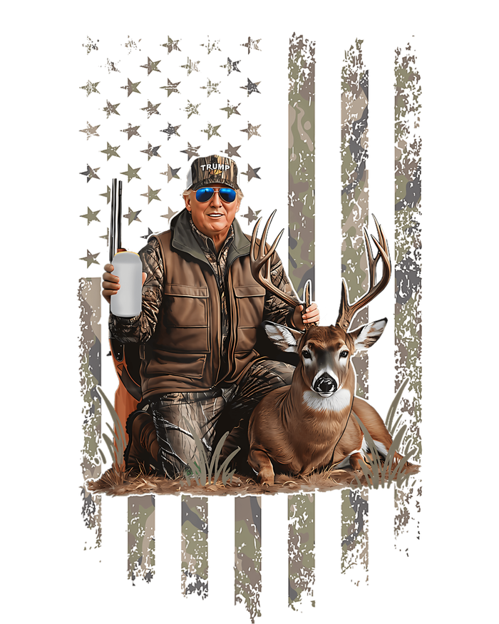 Hunting Trump Camouflage Usa Flag Deer Hunting Season Maga Poster