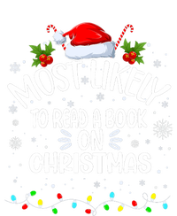 Most Likely To Read A Book On Christmas Women's Knotted Racerback Tank