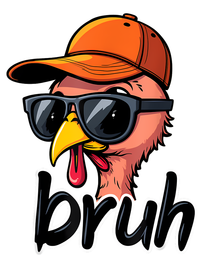 Turkey Face Thanksgiving Bruh T-Shirt