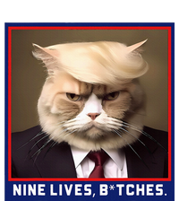 Nine Lives Bitches Funny Shooting Trump Cat Political Premium T-Shirt