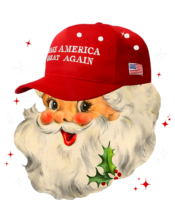 Make A Christmas Great Again Funny Xmas Trump Santa Pajamas V-Neck T-Shirt