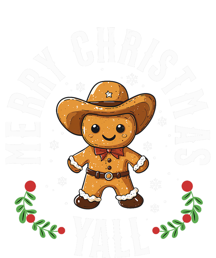 Merry Christmas Yall Gingerbread Cowboy Howdy Western Xmas Metallic Star Ornament